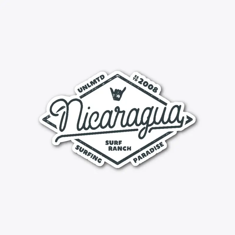 Nicaragua Surf Ranch Sticker 4.5"