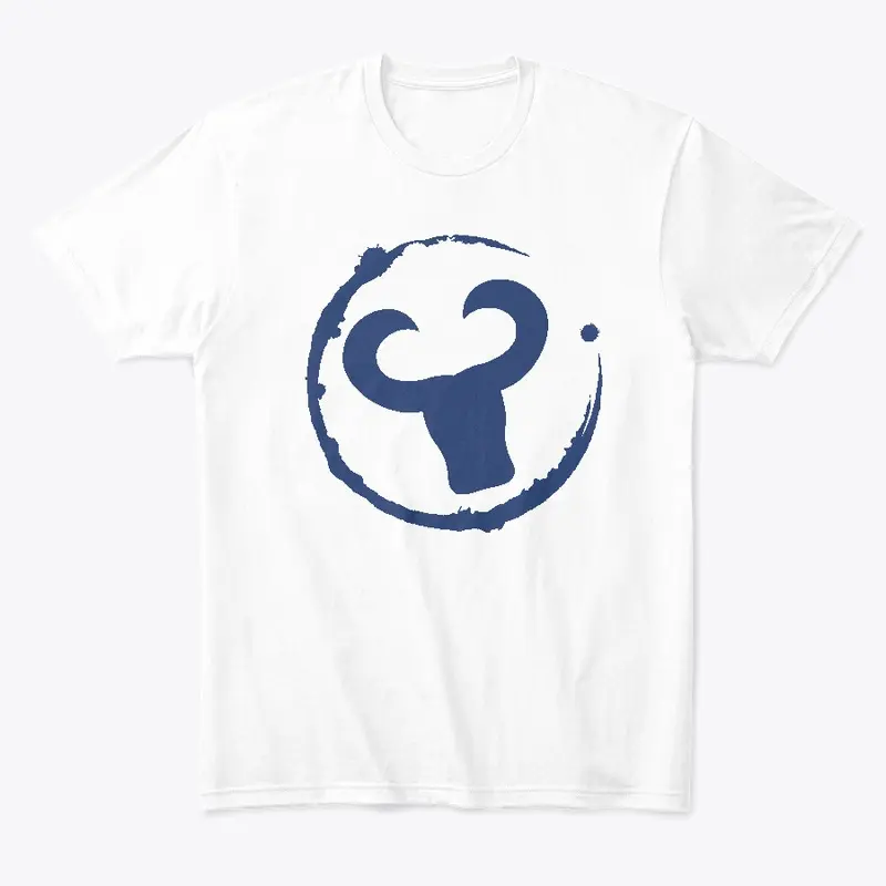 Blue Logo White Shirt