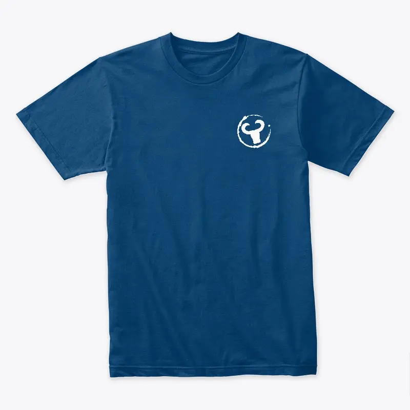 Mens Color Premium Sleeve Logo Tee